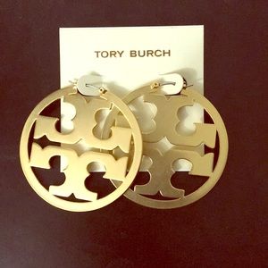 🔥Tory Burch Metallic Miller Hoop Earrings🔥